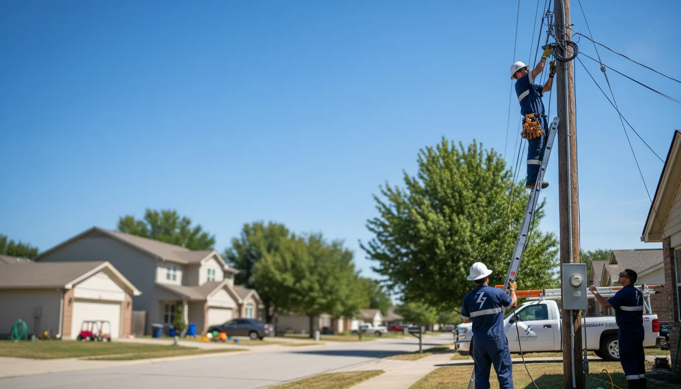 Residential electrician providing installation services in Tuscumbia, AL